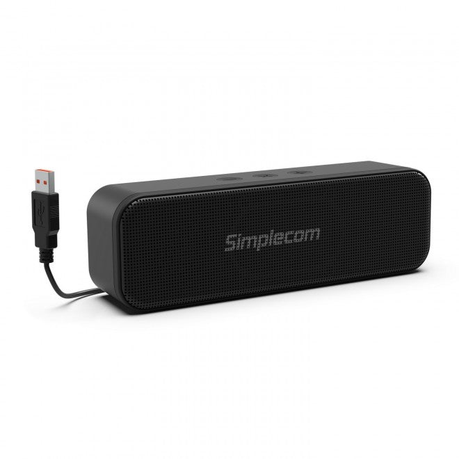 Simplecom UM228 Portable USB Stereo Soundbar Speaker Plug and Play with Volume Control for PC Laptop Simplecom UM228 Portable USB Stereo Soundbar Speaker Plug and Play with Volume Control for PC Laptop
